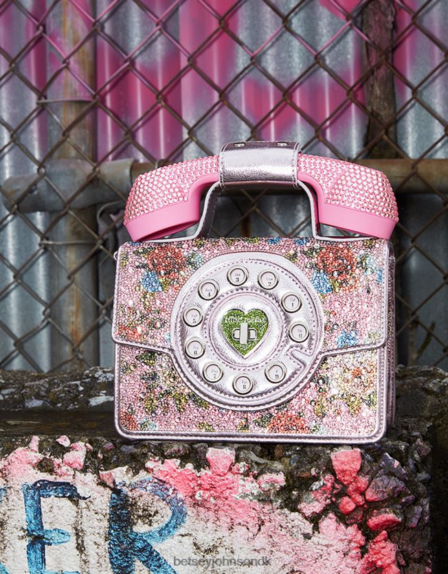 kitsch giv mig en ringetelefontaske lyserød tilbehør FT2T22208 Kvinder Betsey Johnson