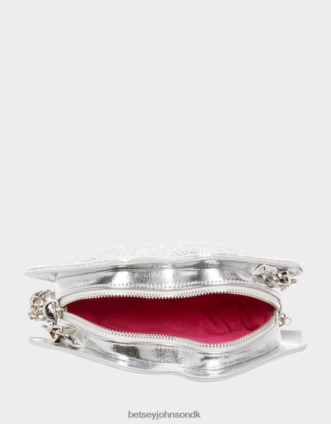 kitsch læse mine læber crossbody sølv tilbehør FT2T22213 Kvinder Betsey Johnson