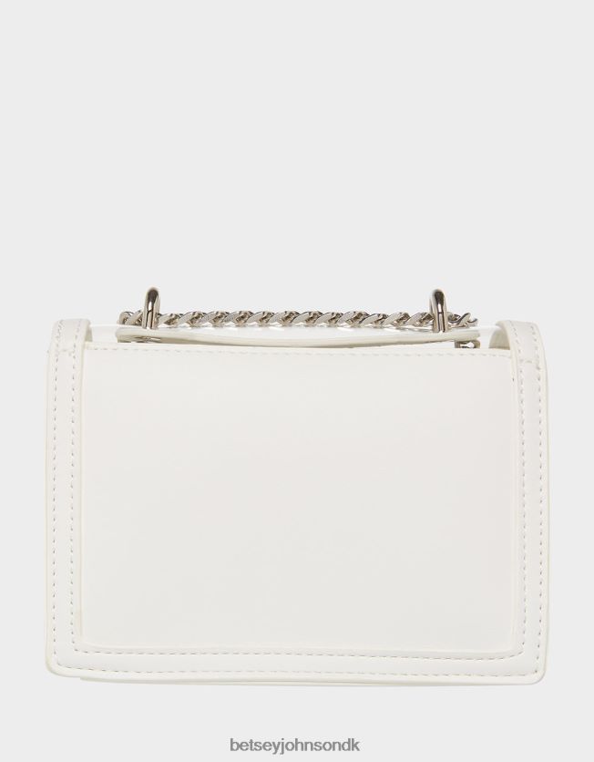 klar cabriolet taske med rhinestone sløjfe hvid tilbehør FT2T22225 Kvinder Betsey Johnson