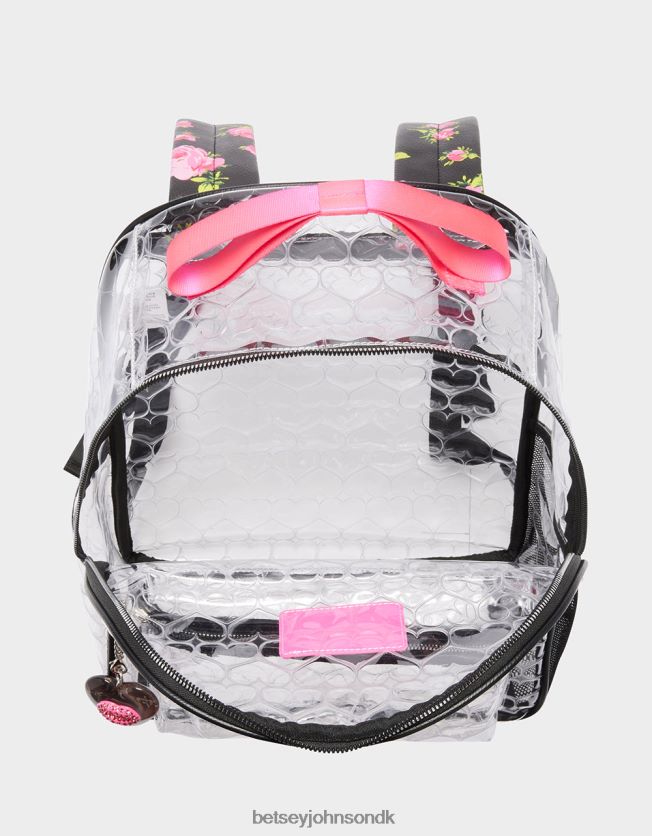 klar rygsæk med pose sort tilbehør FT2T22231 Kvinder Betsey Johnson