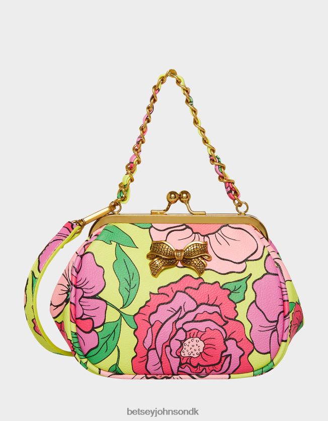 lil' nugget kiss lock taske blomstret tilbehør FT2T22236 Kvinder Betsey Johnson