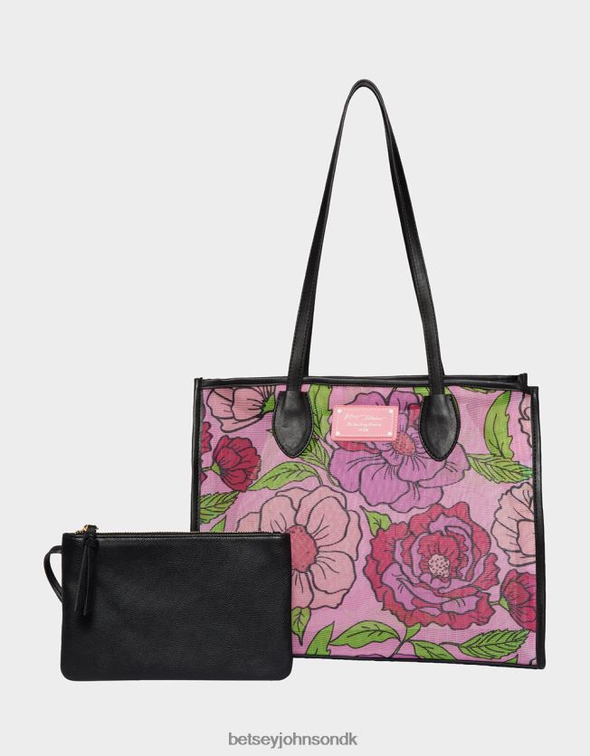 meshin omkring tote lyserød tilbehør FT2T22232 Kvinder Betsey Johnson