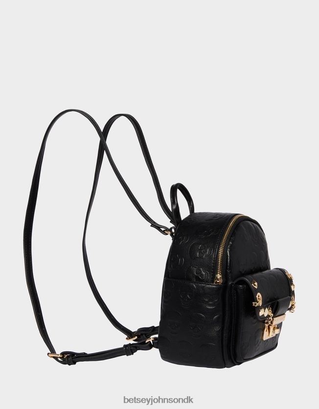 no brainer skull mini rygsæk sort tilbehør FT2T22241 Kvinder Betsey Johnson