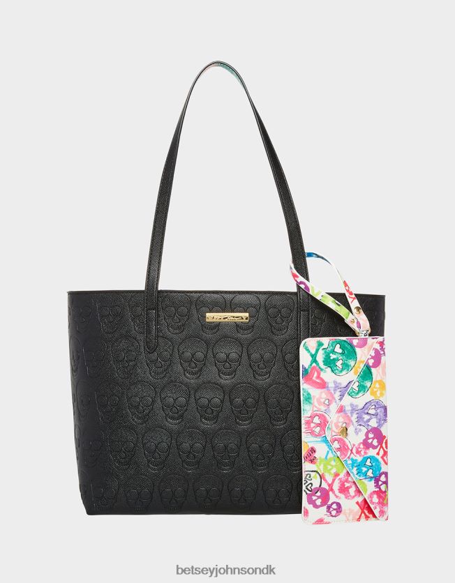 xo kranie tote sort tilbehør FT2T22216 Kvinder Betsey Johnson
