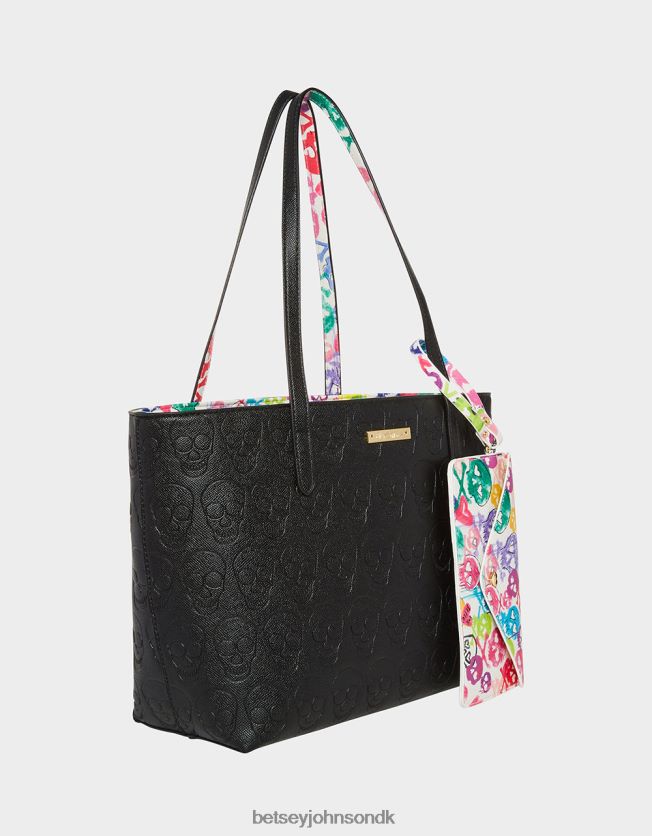 xo kranie tote sort tilbehør FT2T22216 Kvinder Betsey Johnson