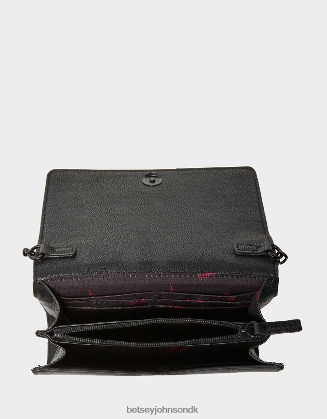 xo kranium crossbody sort tilbehør FT2T22226 Kvinder Betsey Johnson