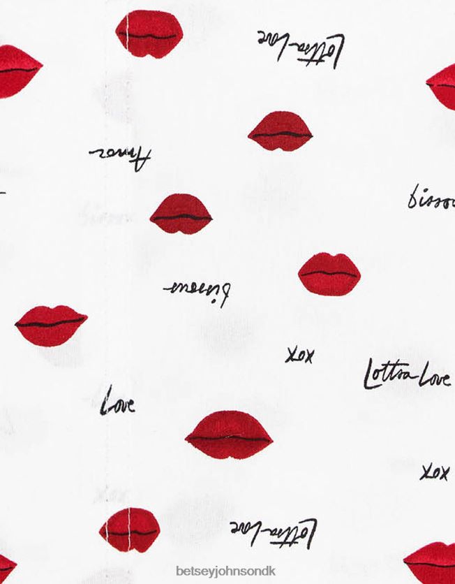 kærlighedslæber rødt dronning lagen sæt multi tilbehør FT2T22396 unisex Betsey Johnson