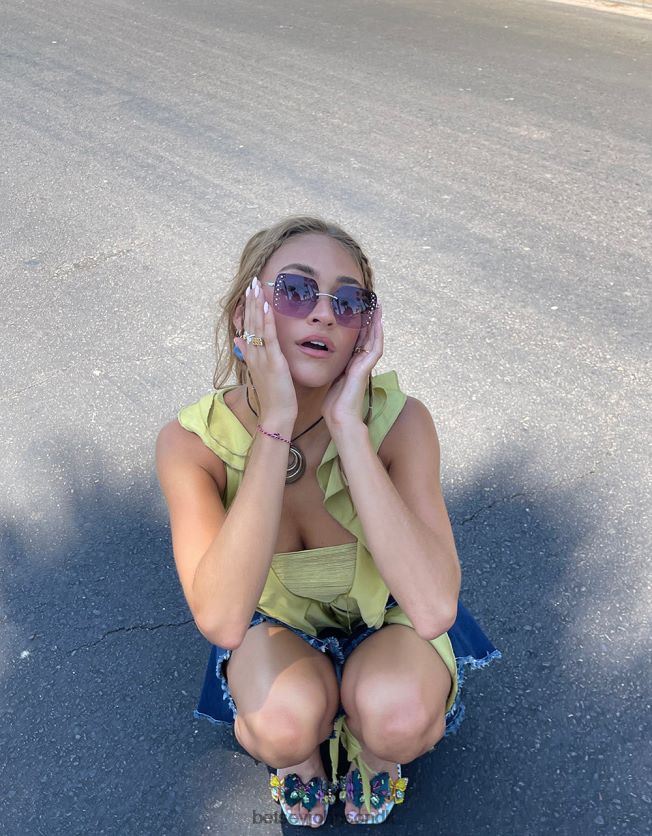 på kanten solbriller lyserød tilbehør FT2T22370 Kvinder Betsey Johnson