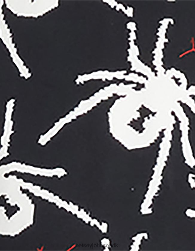 80. bash mini-nederdel med tryk foran sort hvid tøj FT2T22297 Kvinder Betsey Johnson