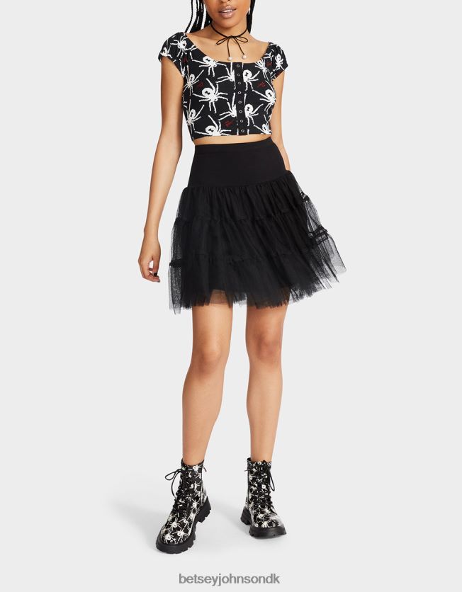 80. bash tyl tutu sort tøj FT2T22272 Kvinder Betsey Johnson