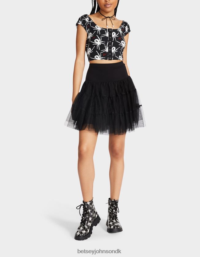 80. bash tyl tutu sort tøj FT2T22272 Kvinder Betsey Johnson