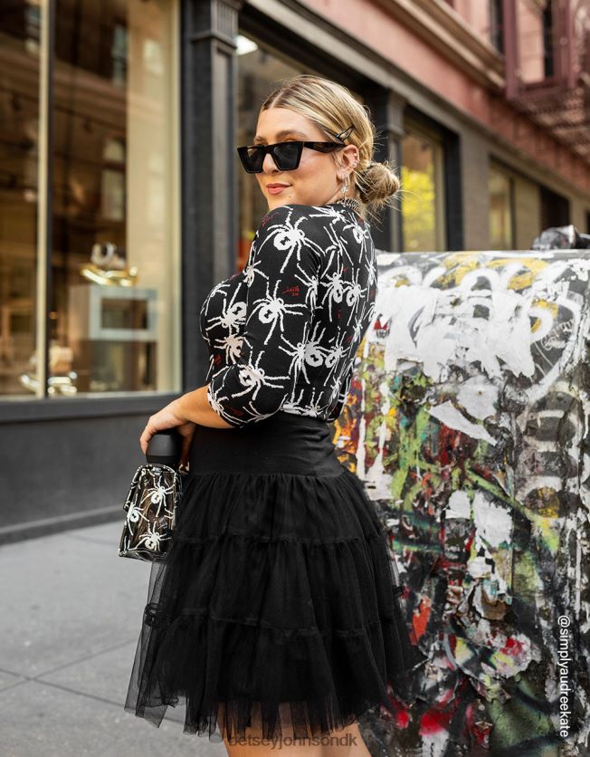 80. bash tyl tutu sort tøj FT2T22272 Kvinder Betsey Johnson