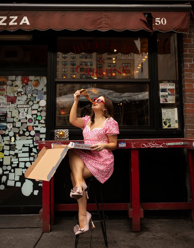 eyelet korset minikjole lyserød tøj FT2T22271 Kvinder Betsey Johnson