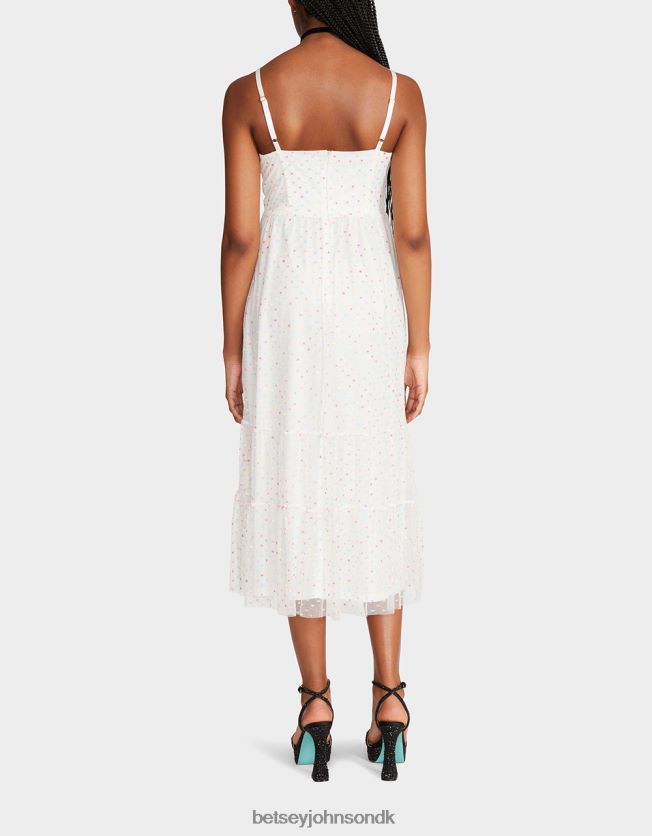 have vibes korset midikjole hvid multi tøj FT2T22281 Kvinder Betsey Johnson