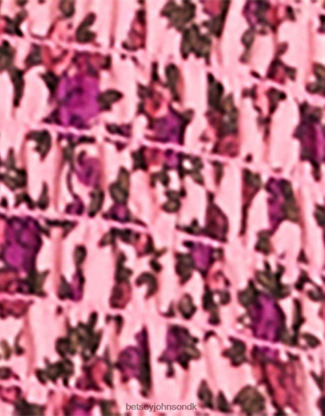 vintage ditsy blomstret stropløs minikjole lyserød tøj FT2T22294 Kvinder Betsey Johnson