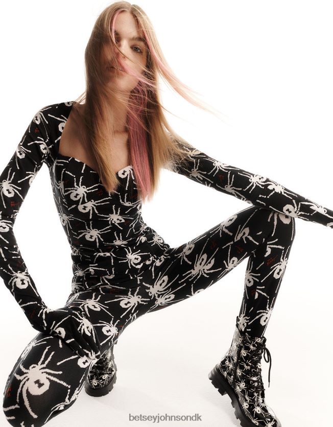 80. bash anden skin legging sort hvid tøj FT2T22304 Kvinder Betsey Johnson