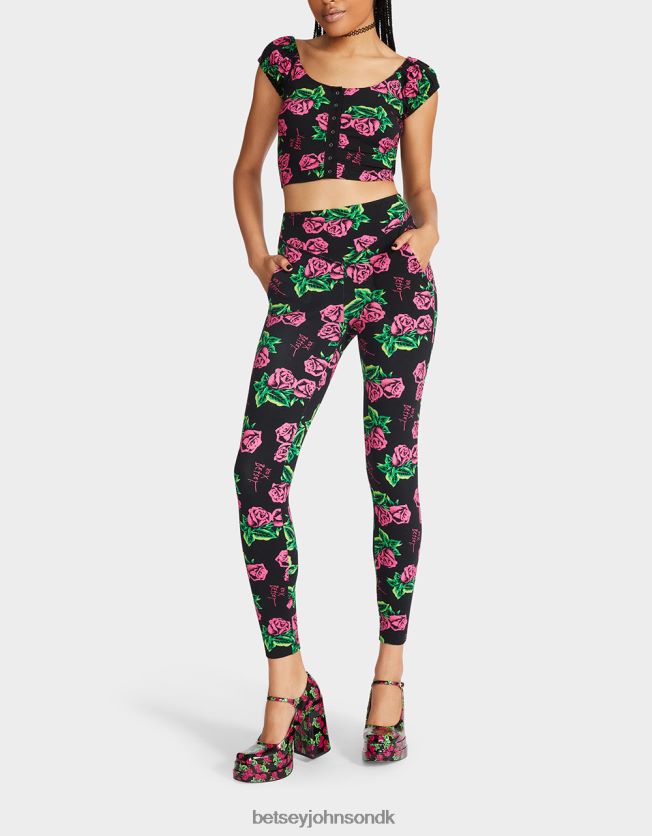 80th bash second skin leggings Rose tøj FT2T22306 Kvinder Betsey Johnson