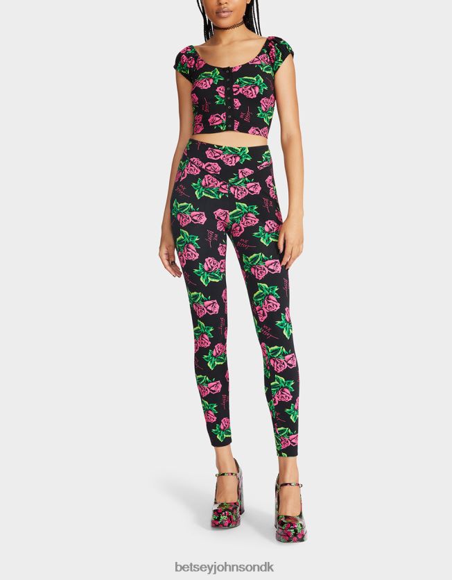 80th bash second skin leggings Rose tøj FT2T22306 Kvinder Betsey Johnson