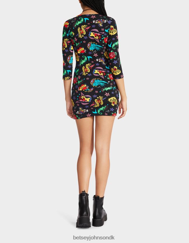 80. bash korset raglan top tatovering tatovering pri tøj FT2T22292 Kvinder Betsey Johnson